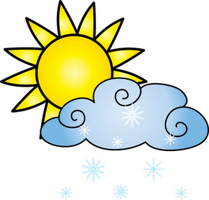 Weather Clipart Image - Clip Art Illustration Of A Sun With A ...