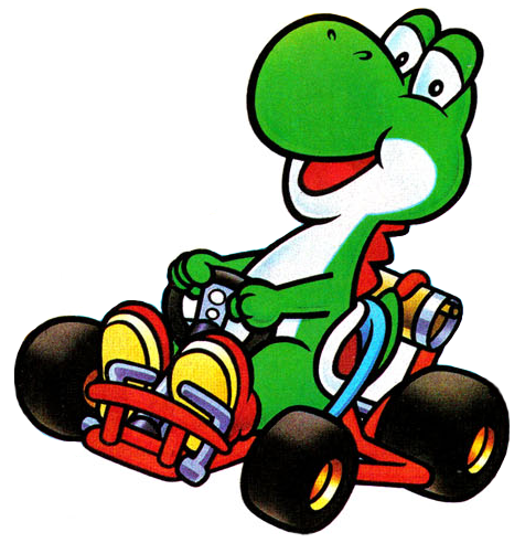 Image - Yoshi In Kart for Super Mario Kart.png | Life of Heroes RP ...