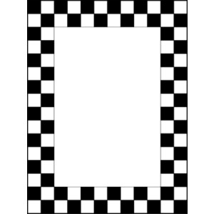 Flag banner clipart color checkered