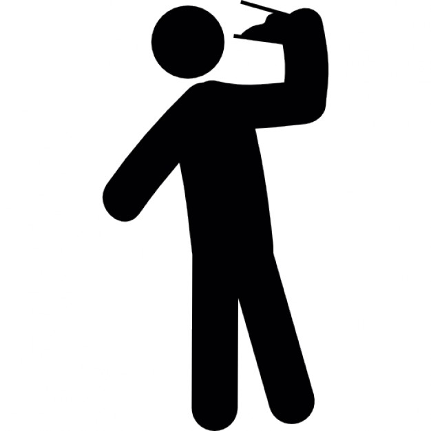 Standing man drinking from a glass Icons | Free Download