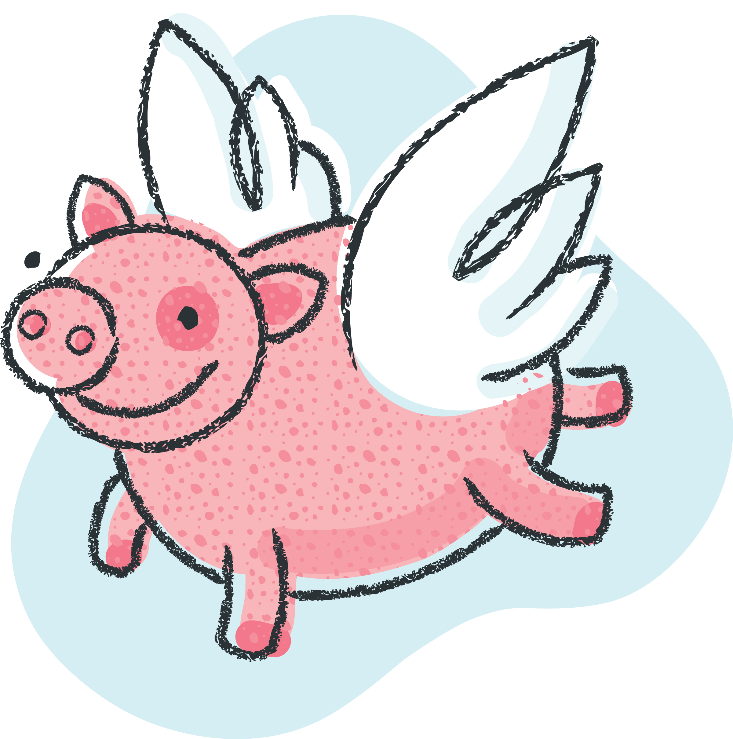 clipart flying pig - photo #1