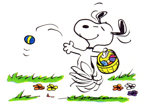 free snoopy easter clipart - photo #11