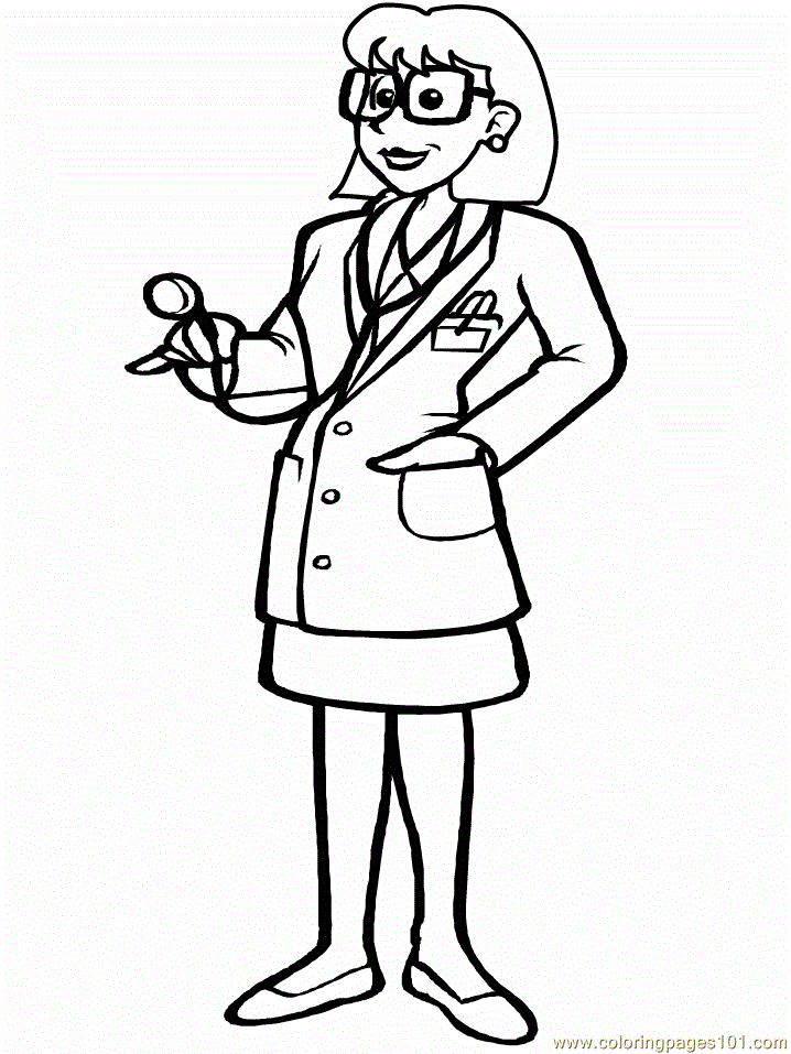 Doctor Coloring Page - AZ Coloring Pages
