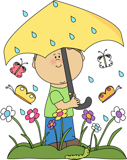 Cute Spring Rain Clipart