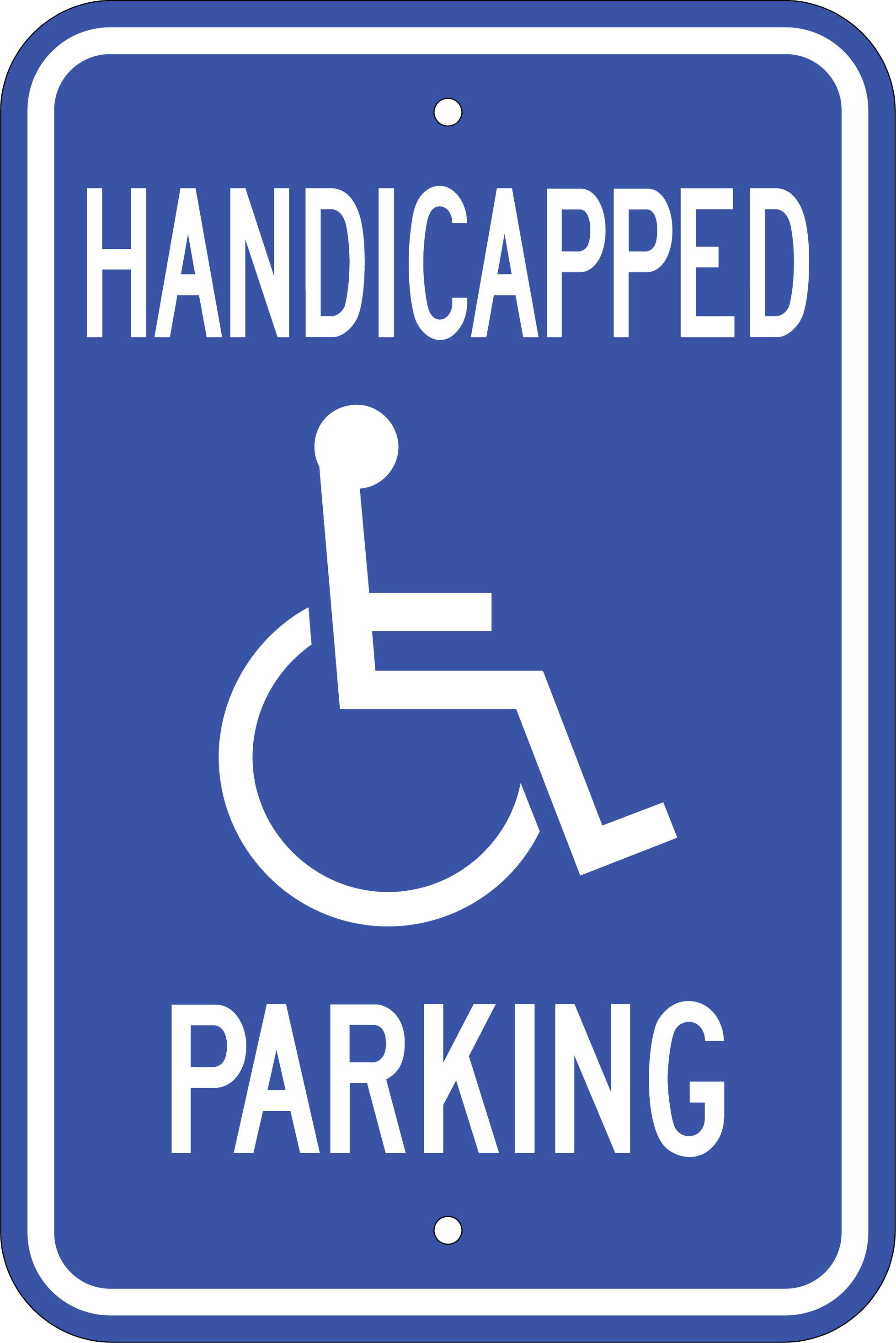 Clipart handicapped parking sign