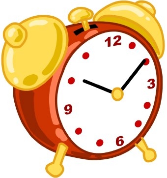 School Clock Clipart