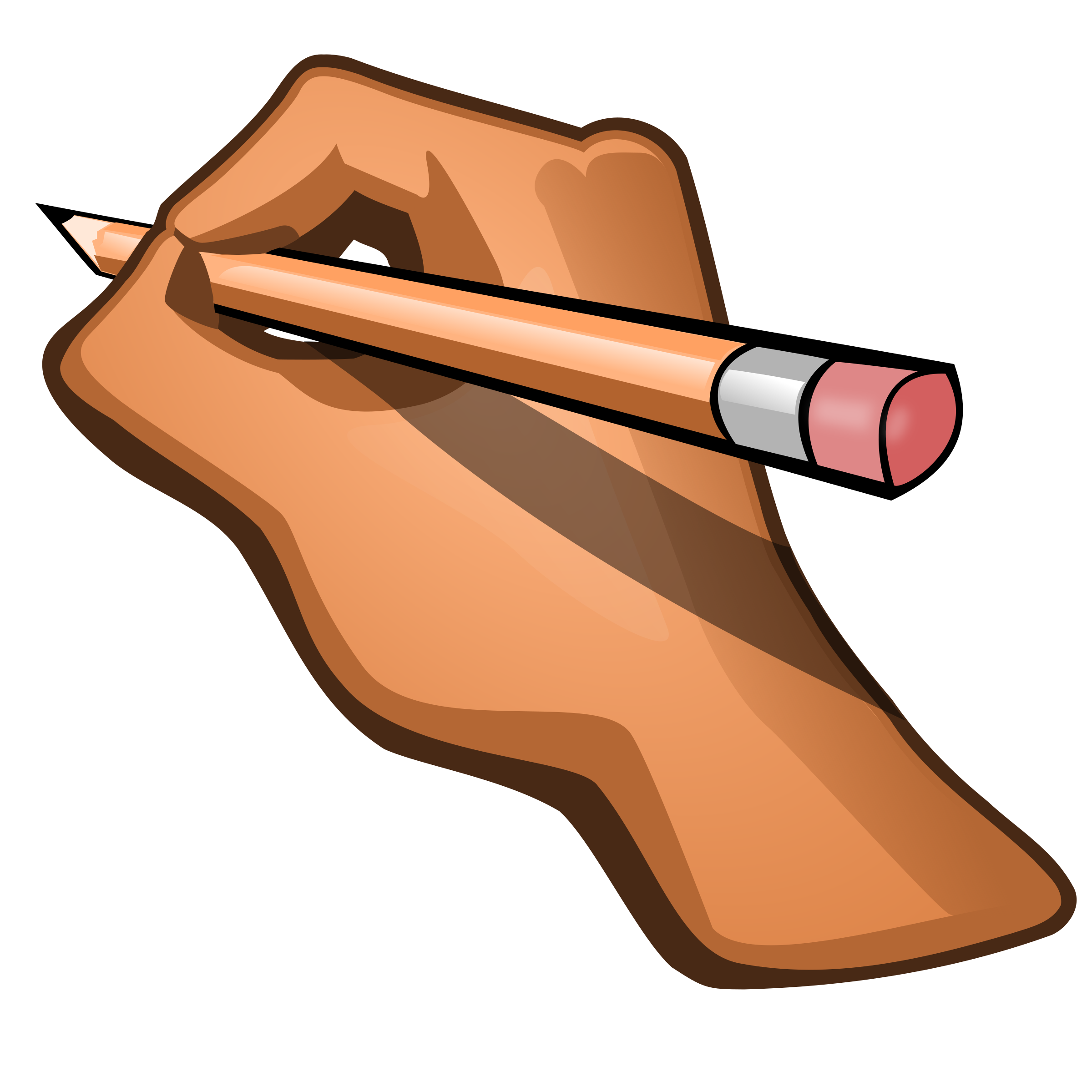 Pencil In Hand Clipart