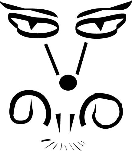 Werewolf Jack-o-Lantern - Scary Printable Stencils