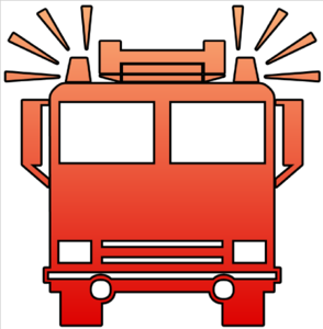 Fire Truck Cutout clip art - vector clip art online, royalty free ...