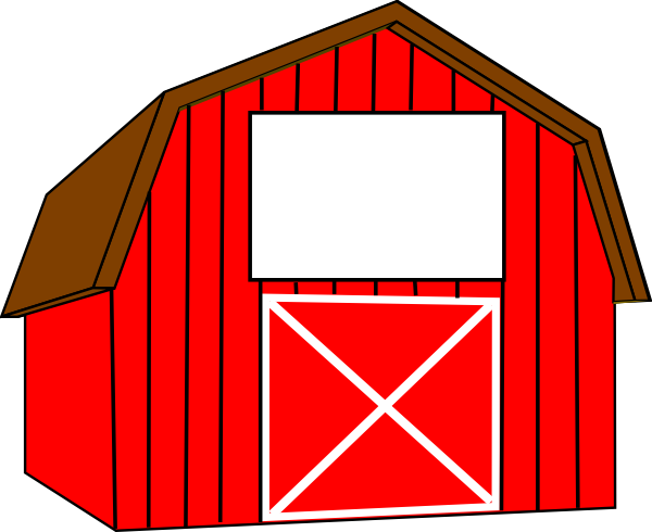 Christian Clip Art Red Barn On A Farm