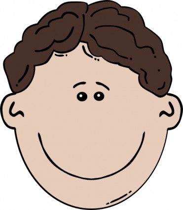 Boy Face Cartoon clip art Free vector in Open office drawing svg ...