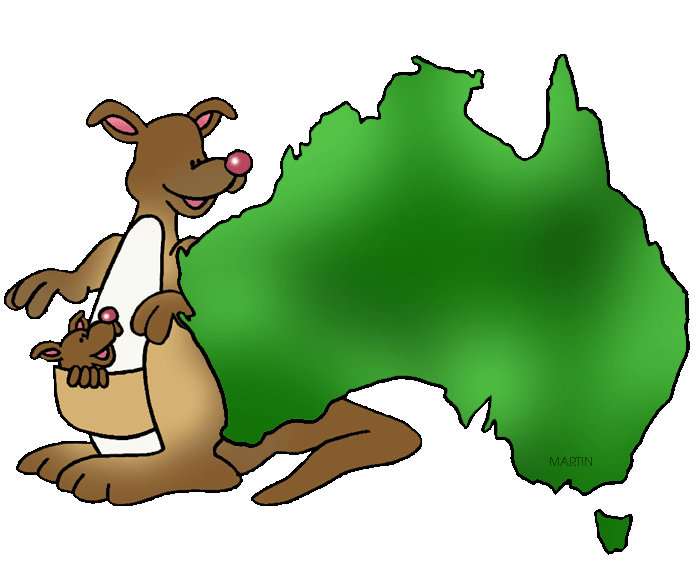 Habitat map clipart kangaroo