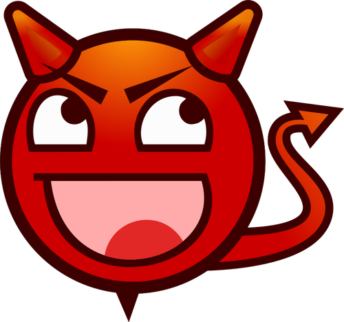 Red angry smiley | Public domain vectors