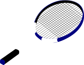 Blue Tennis Racquet Clip Art - vector clip art online ...