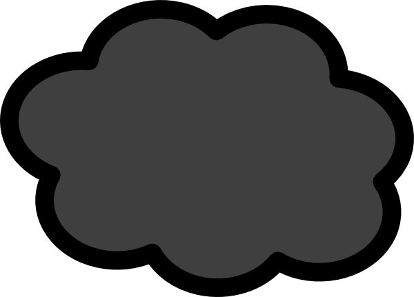 Gray And White Cloud Clipart