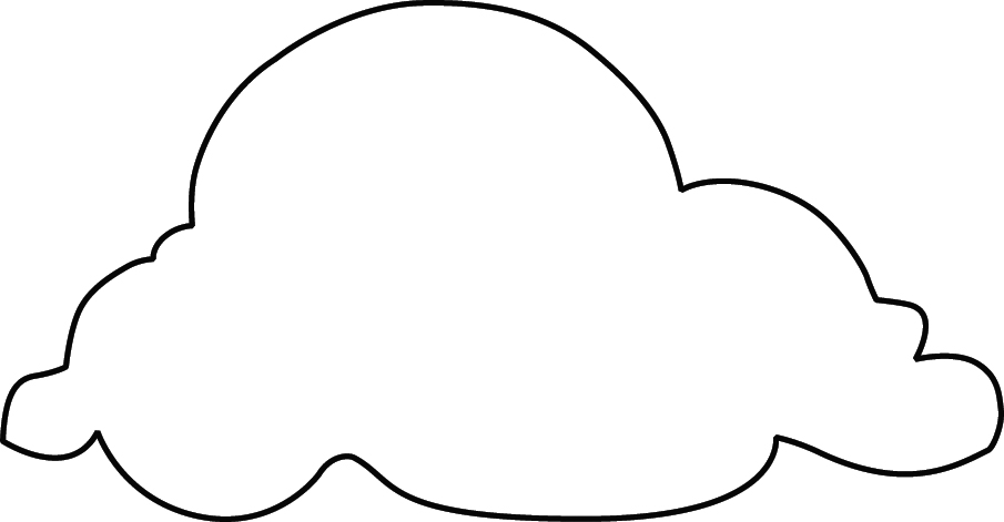 Best Photos of Cloud Cut Out Template - Cloud Shape Template ...
