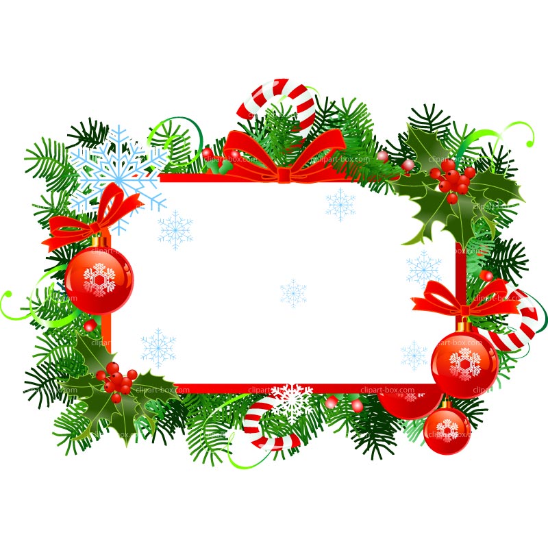 CLIPART CHRISTMAS FRAME | Royalty free vector design