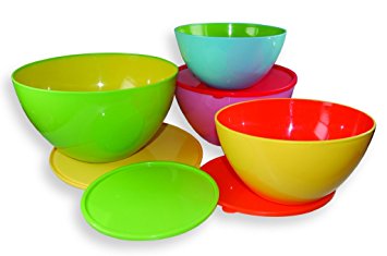 Amazon.com: Dci Two Toned Mixing Bowls With Lids, Set of 4 ...