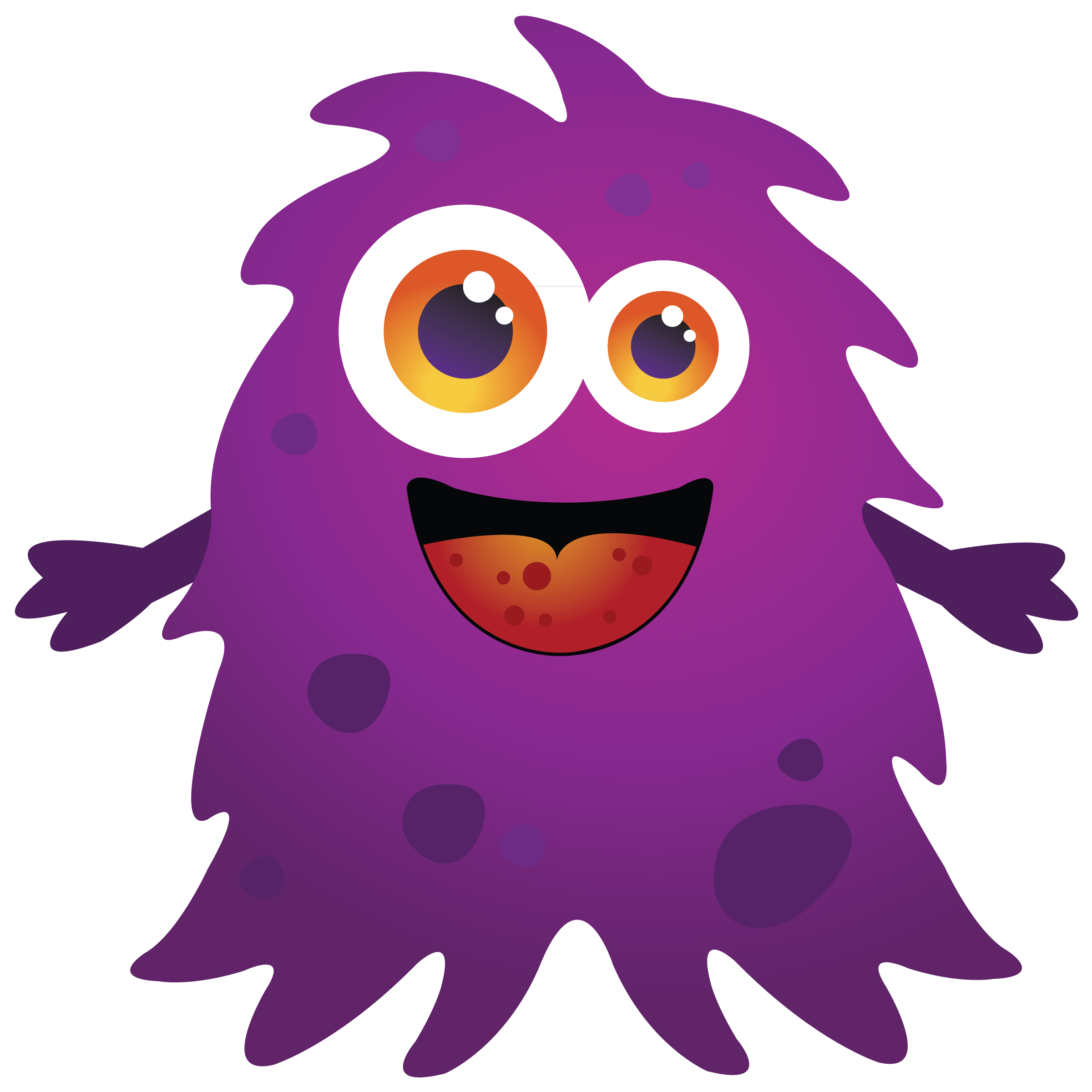 Purple cartoon monster clipart free clip art images clipart kid ...