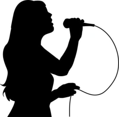 Girl Singer Clipart