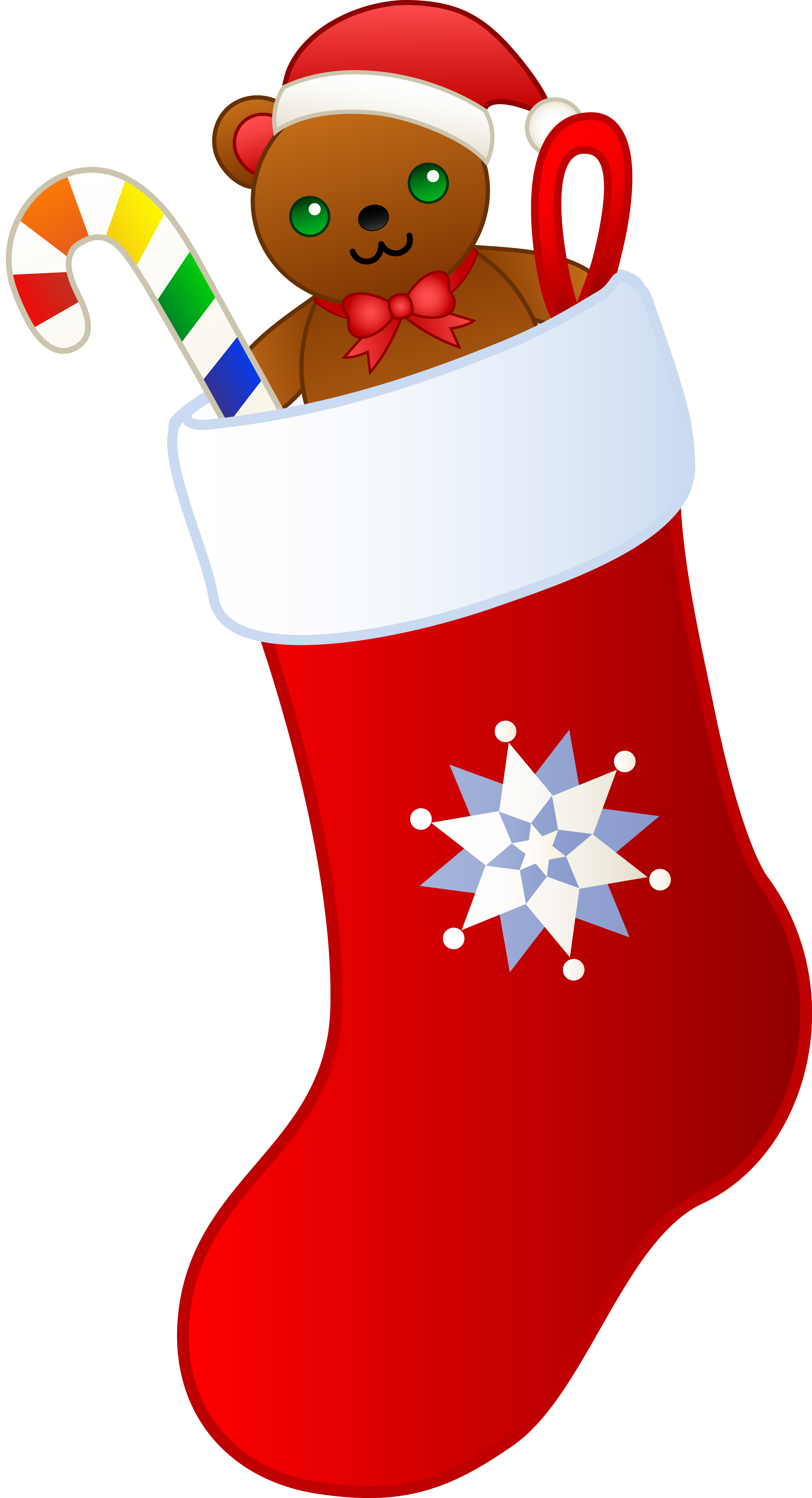 Christmas stocking cartoon clipart