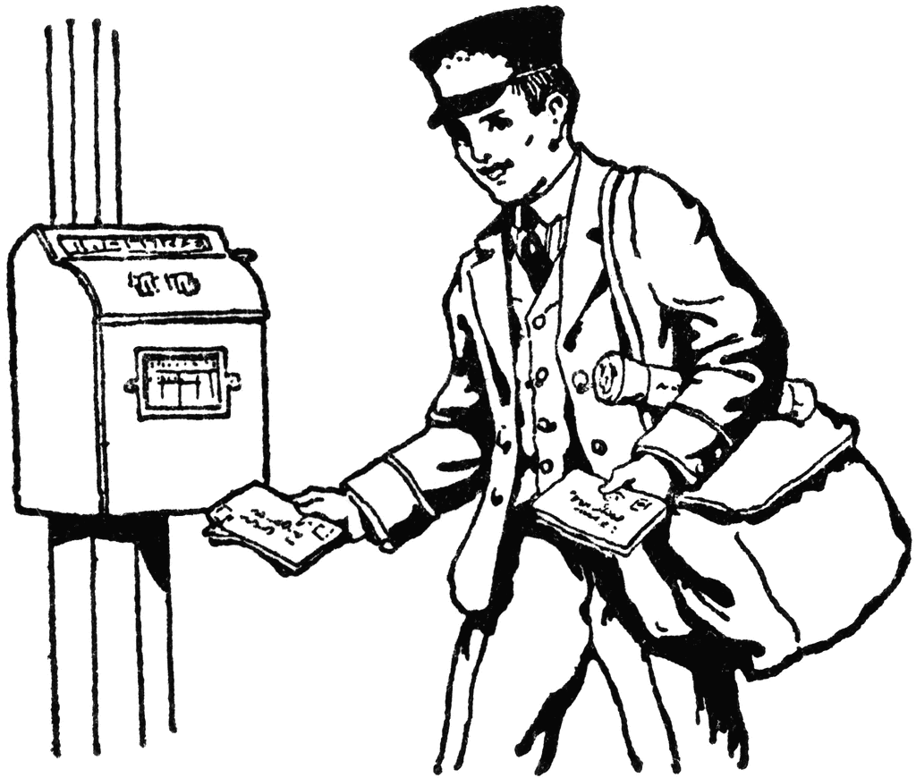 484 views Mailman Clipart Black And White - ClipArt Best