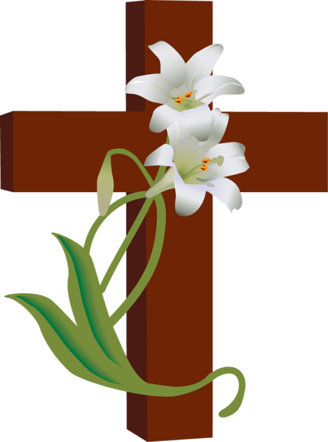 Easter cross clipart religious