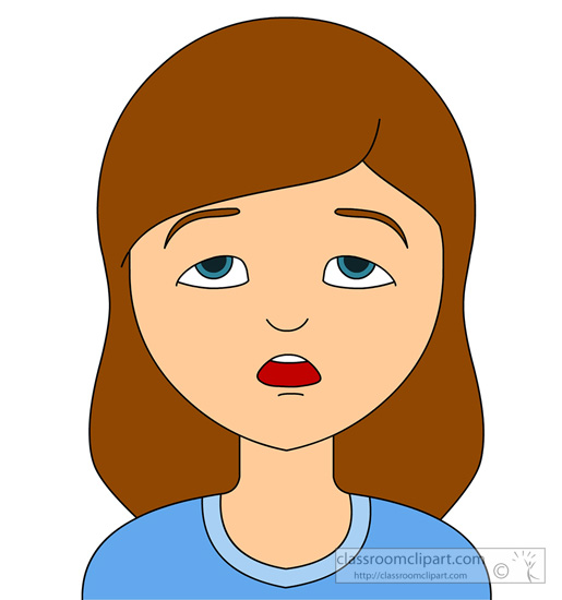 Emotions : tired-emotional-expression-914 : Classroom Clipart