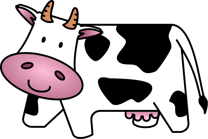 Cow animated clipart free