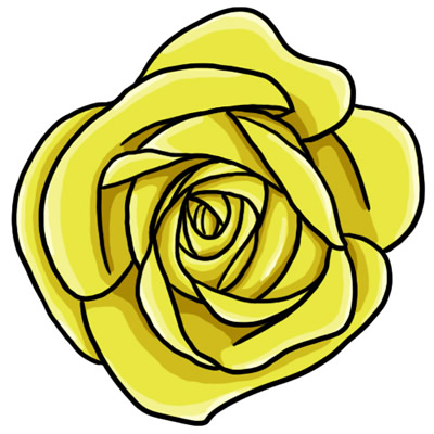 Yellow rose clip art - ClipartFox