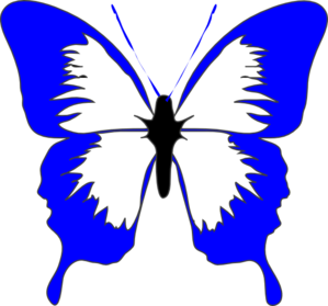 Blue Butterfly Clip art - Blue - Download vector clip art online