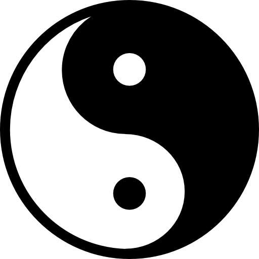 Yin yang symbol variant - Free signs icons