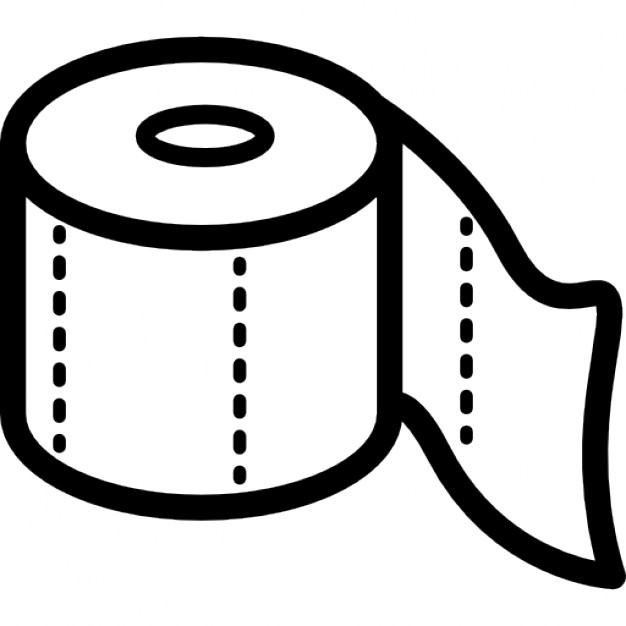 Toilet paper roll outline Icons | Free Download
