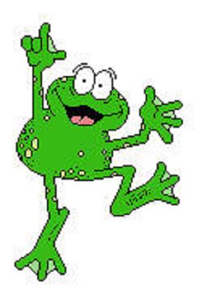 Reading frog clipart