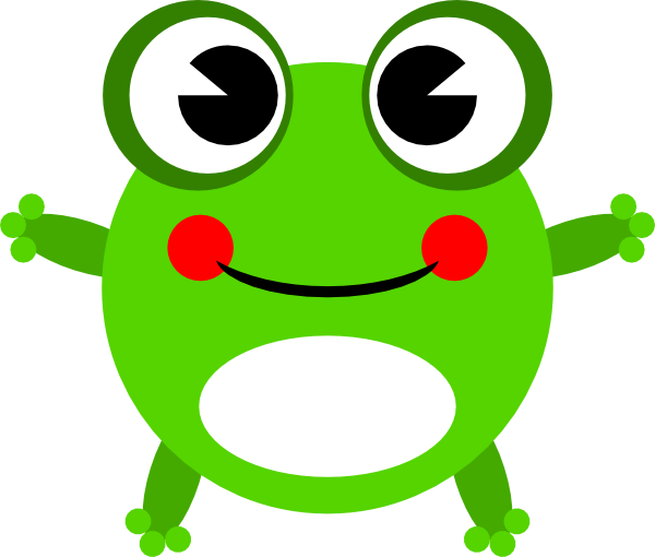 Frog head clipart