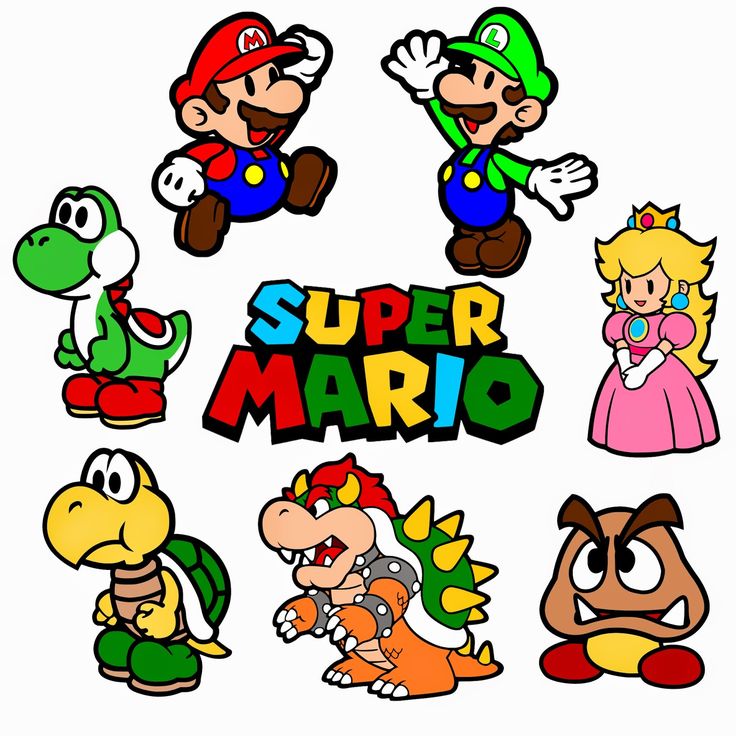 Krafty Nook: Super Mario Bros. SVG Files | Birthday Ideas ...