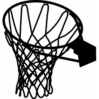Basketball net vector clipart