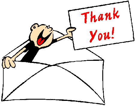 Thank you letter clipart