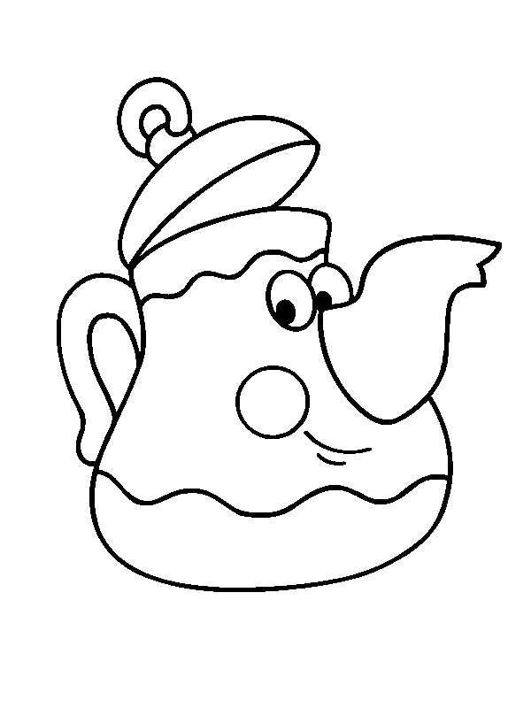 Teapot Coloring Page - AZ Coloring Pages