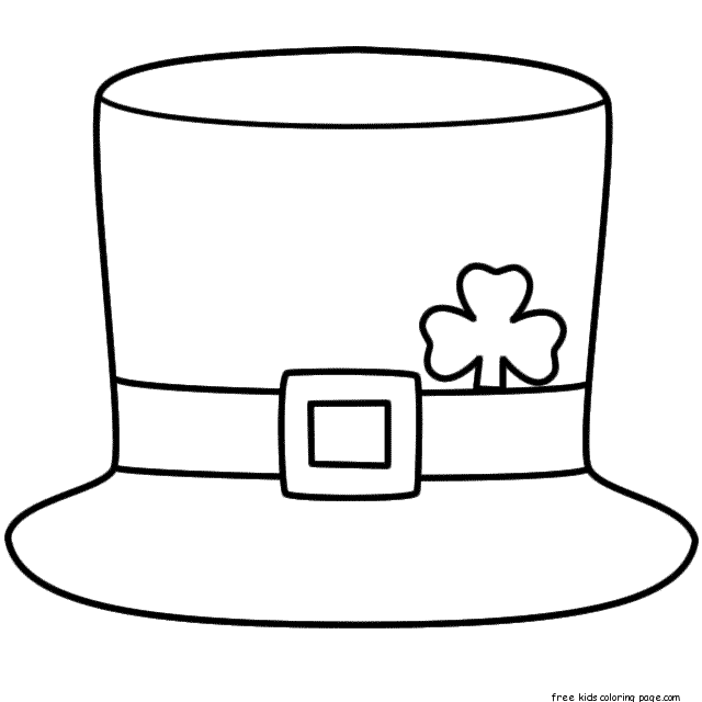 Printable st patricks day leprechaun hat dot to dot pageFree ...