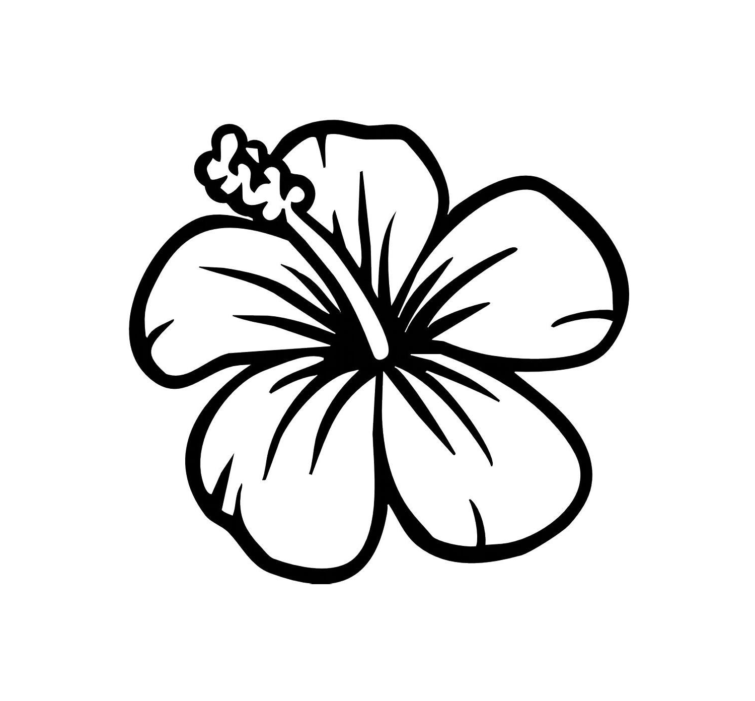 Hawaiian Flowers Drawings - ClipArt Best