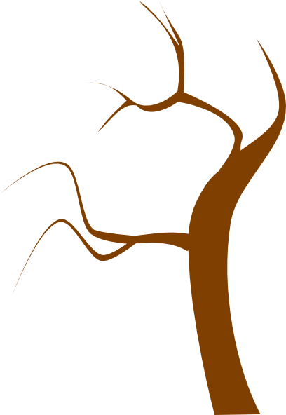 Tree with tree branches clipart