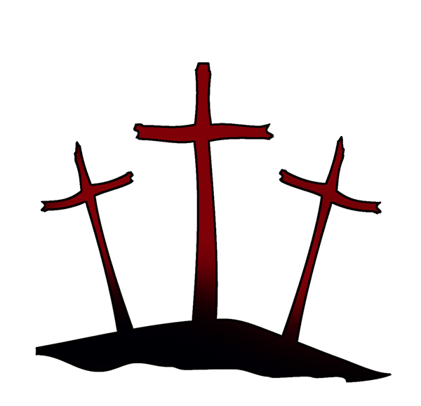 A Cross On Hill Clipart