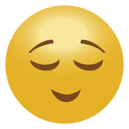 Happy emoticon flat face - Transparent PNG/SVG