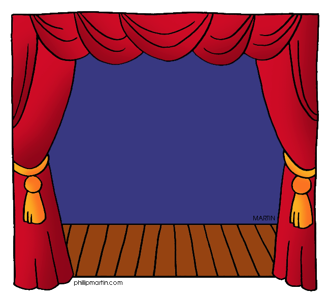 Theatre stage clipart
