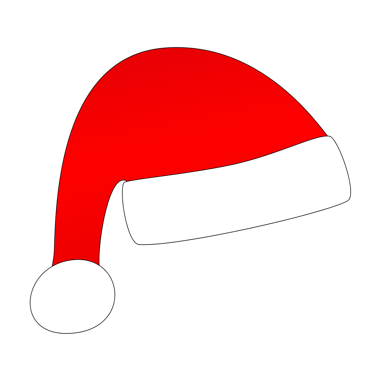 Santa hat clipart free transparent