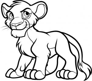 Lion Cartoon Drawing