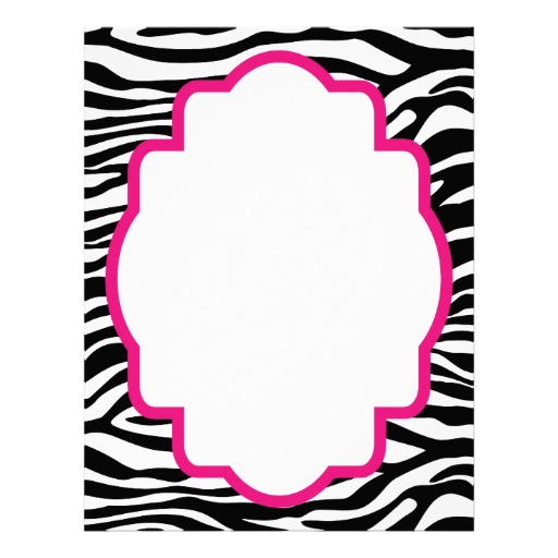 Zebra border clip art