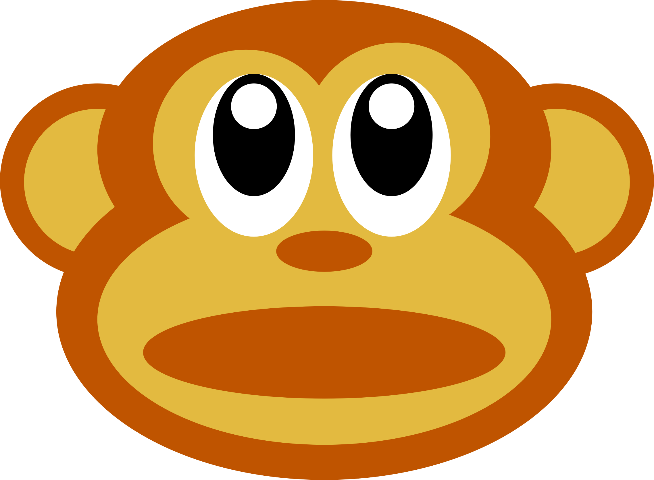 clipart of monkey face - photo #14