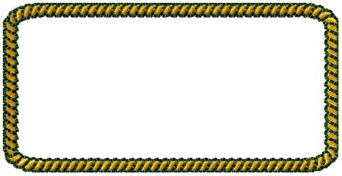 Rectangle Rope Border Clipart